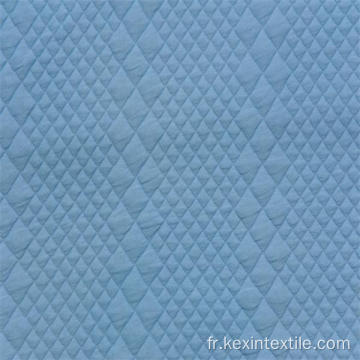 Tissu tricoté matelassé jacquard 100% polyester